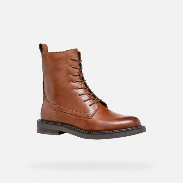 Light Brown Women's Ankle Boots Geox Serilda - Women's