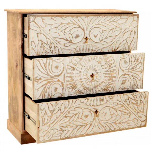 indickynabytok.sk - Komoda Sita 115x115x45 indický masív mango