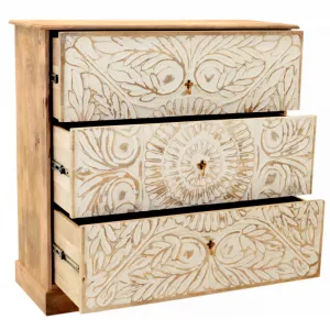 indickynabytok.sk - Komoda Sita 115x115x45 indický masív mango