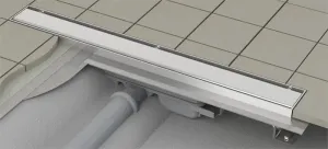 Alcadrain Podlahový žľab s okrajom pre plný rošt APZ106-850 APZ106-850