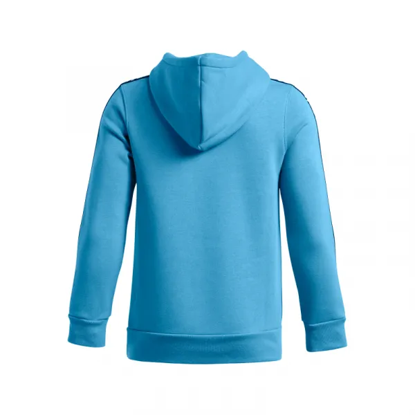Chlapčenská zateplená mikina s kapucňou UNDER ARMOUR B Icon Flc HD Taping-BLU