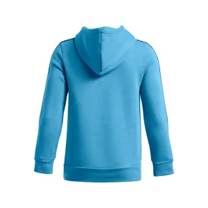 Chlapčenská zateplená mikina s kapucňou UNDER ARMOUR B Icon Flc HD Taping-BLU