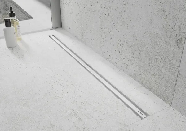 MEXEN - Flat 360 Slim podlahový žľab 70 cm otočný biela 1241070