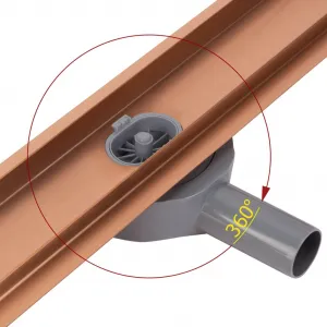 REA - Odtokový žľab Neox pre Brushed Copper 80 REA-G4802