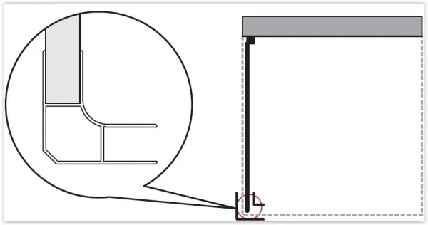 FORTE - Sprchová zástena ANTA FISSA CC - Farba rámu - Biela, Rozmer A - 100 cm, Výplň - Polystyrol 2,2 mm (acrilico) BSAFI10CCP