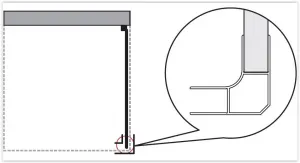 FORTE - Sprchová zástena ANTA FISSA CC - Farba rámu - Biela, Rozmer A - 100 cm, Výplň - Polystyrol 2,2 mm (acrilico) BSAFI10CCP