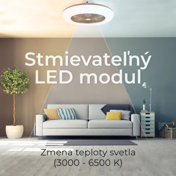 Noaton 11055G Callisto, zlatá, stropný ventilátor so svetlom