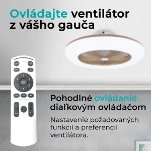 Noaton 11055G Callisto, zlatá, stropný ventilátor so svetlom