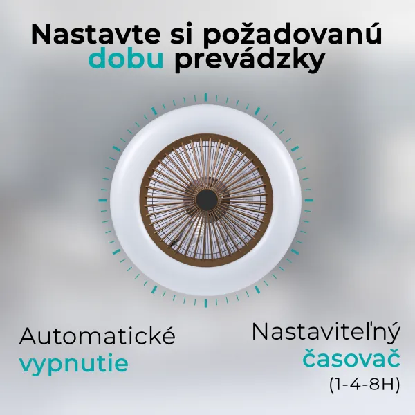 Noaton 11055G Callisto, zlatá, stropný ventilátor so svetlom
