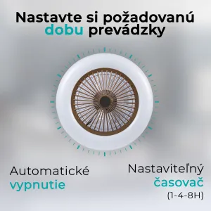 Noaton 11055G Callisto, zlatá, stropný ventilátor so svetlom