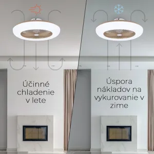 Noaton 11055G Callisto, zlatá, stropný ventilátor so svetlom