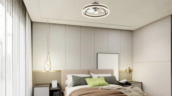 Noaton 16050B Atria, čierna, stropný ventilátor so svetlom