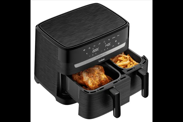 Teplovzdušná fritéza Tefal Dual Easy Fry EY901N10 Čierna