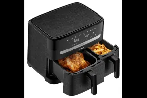 Teplovzdušná fritéza Tefal Dual Easy Fry EY901N10 Čierna