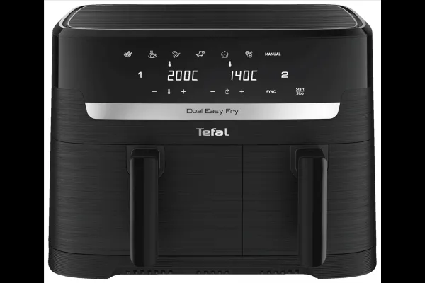 Teplovzdušná fritéza Tefal Dual Easy Fry EY901N10 Čierna