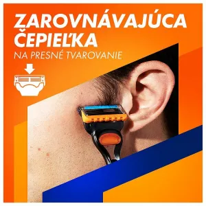 Gillette Fusion5 Holiaci Strojček pre Mužov, 1 Holiaci Strojček, 5 Náhradných Holiacich Hlavíc 1bal.