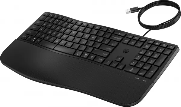 HP Inc. HP 480 Comfort Wired Keyboard - drátová ergonomická klávesnice CZ/SK