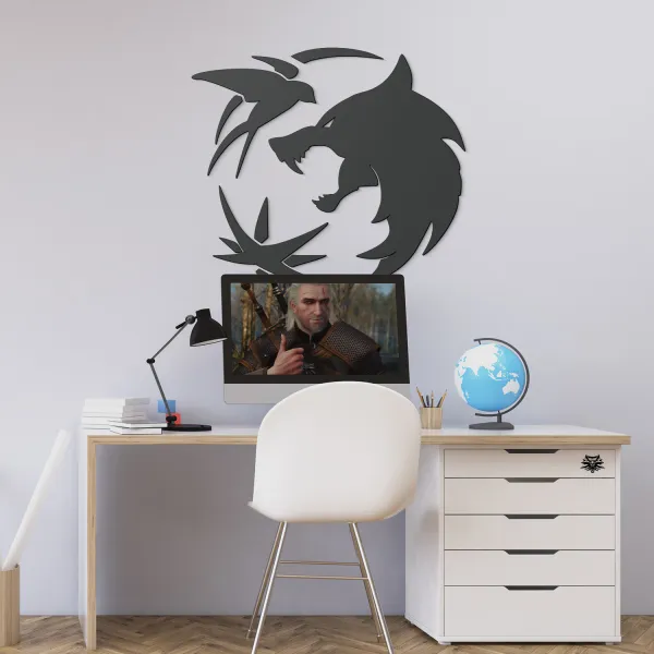 Drevený symbol na stenu - The Witcher