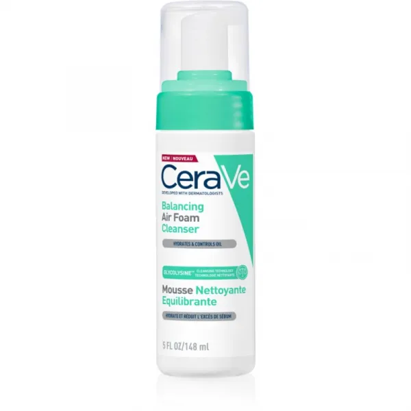 CeraVe Cleansers Balancing Air Foam Cleanser čistiaca pena pre normálnu až zmiešanú pleť 148 ml