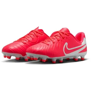 Nike JR TIEMPO LEGEND 10 CLUB FG/MG Detské kopačky, červená, veľkosť 36