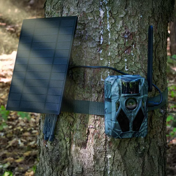 EVOLVEO StrongVision Solar 4G, fotopast se 4G, Aplikací a solárním panelem