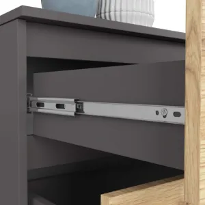 Ak furniture Komoda Kuba 160 cm grafit/dub artisan
