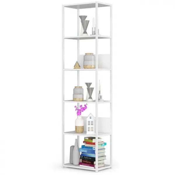 Ak furniture Regál Barna 50 cm bílý