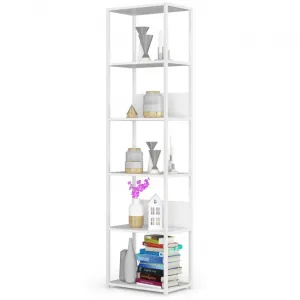 Ak furniture Regál Barna 50 cm bílý