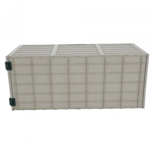 Záhradný úložný box, sivá/zelená, KORTEZ