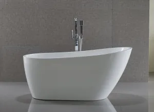 AQUALINE - TISA voľne stojaca vaňa 150x75cm, biela E1575