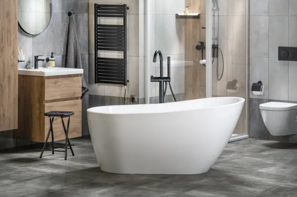 AQUALINE - TISA voľne stojaca vaňa 150x75cm, biela E1575