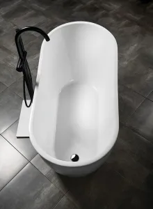 AQUALINE - TISA voľne stojaca vaňa 150x75cm, biela E1575
