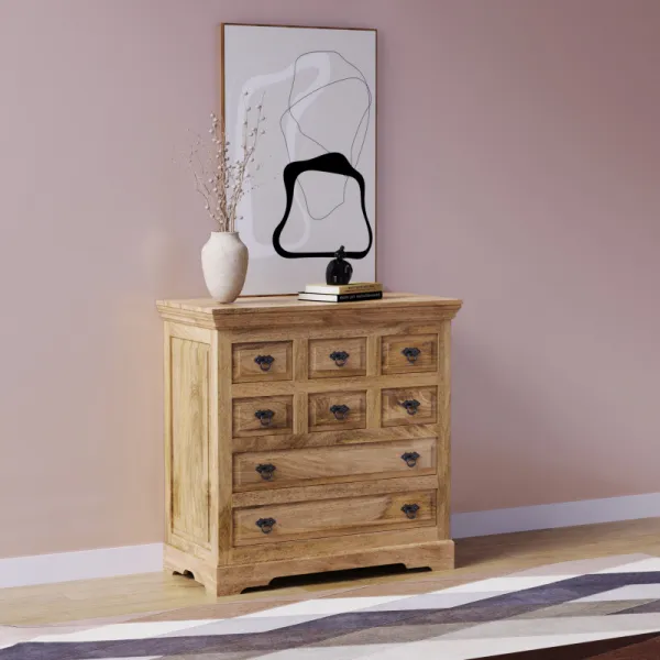 indickynabytok.sk - Komoda Guru 90x90x45 indický masív mango