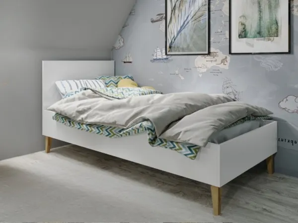 Kocot kids Dětská postel Kubi 180x80 kašmír, varianta 80x180, bez šuplíků, bez matrace