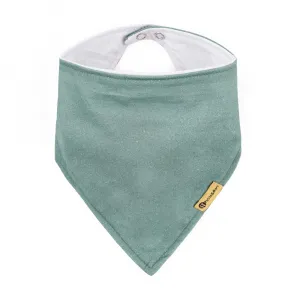 PETITE&MARS Podbradník bandana Luke 2 ks  Beige Kiwis&Misty Green 3m+