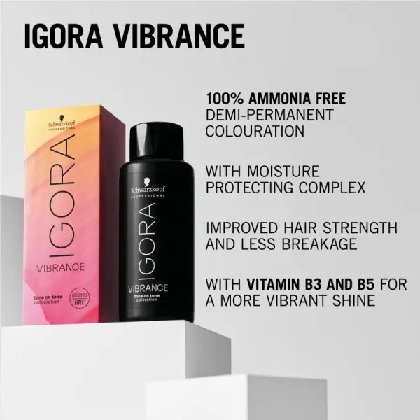 Schwarzkopf Professional IGORA Vibrance demipermanentná farba na vlasy odtieň 7-4 60 ml
