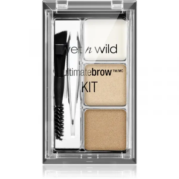 Wet n Wild Ultimate Brow Kit sada pre dokonalé obočie odtieň Soft brown 2.5 g