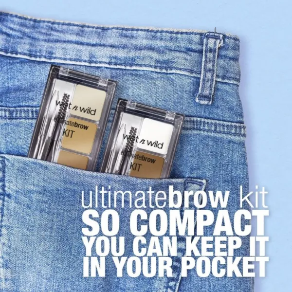 Wet n Wild Ultimate Brow Kit sada pre dokonalé obočie odtieň Soft brown 2.5 g