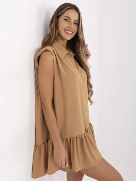 Dress-341-SK-5183.09-camel