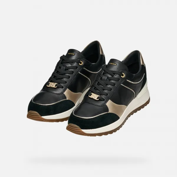 Black women's sneakers Geox Desya - Women's