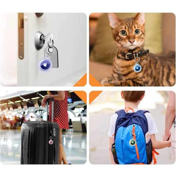 Tech-Protect Icon kryt na Apple AirTag 4ks, priesvitný
