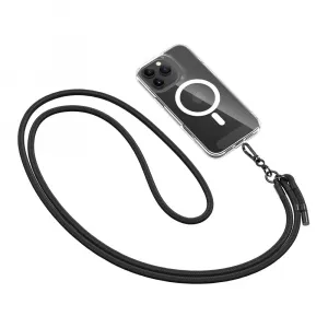 Tech-Protect Rope Strap šnúrka na mobil, čierna