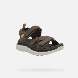 Grey men's sandals Geox Spherica Actif X S - Men's