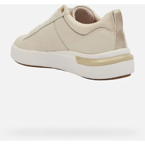 Cream women's sneakers Geox Dalyla - Women's