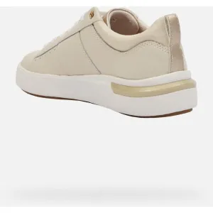 Cream women's sneakers Geox Dalyla - Women's