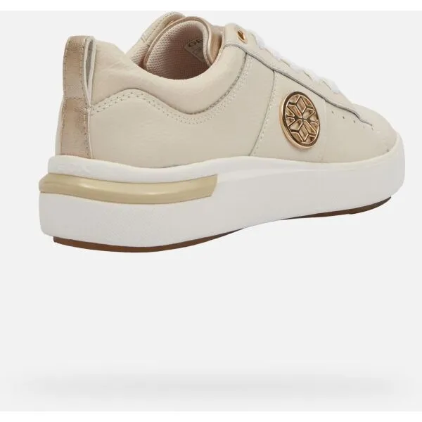 Cream women's sneakers Geox Dalyla - Women's