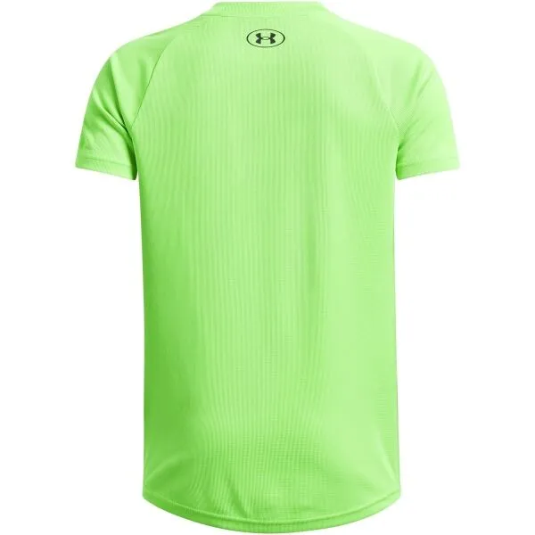 Under Armour TECH TEXTURED Chlapčenské tričko, reflexný neón, veľkosť M