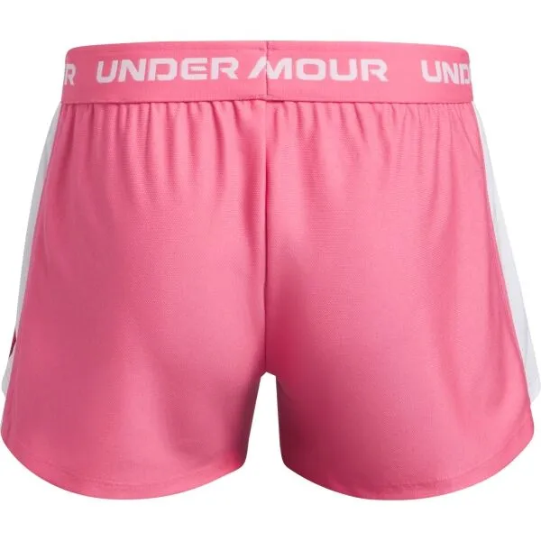 Under Armour TECH PLAY UP Dievčenské krátke nohavice, ružová, veľkosť