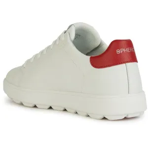 White men's sneakers Geox Spherica Ecub-1 - Men's