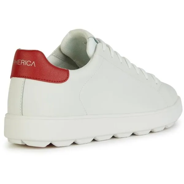 White men's sneakers Geox Spherica Ecub-1 - Men's